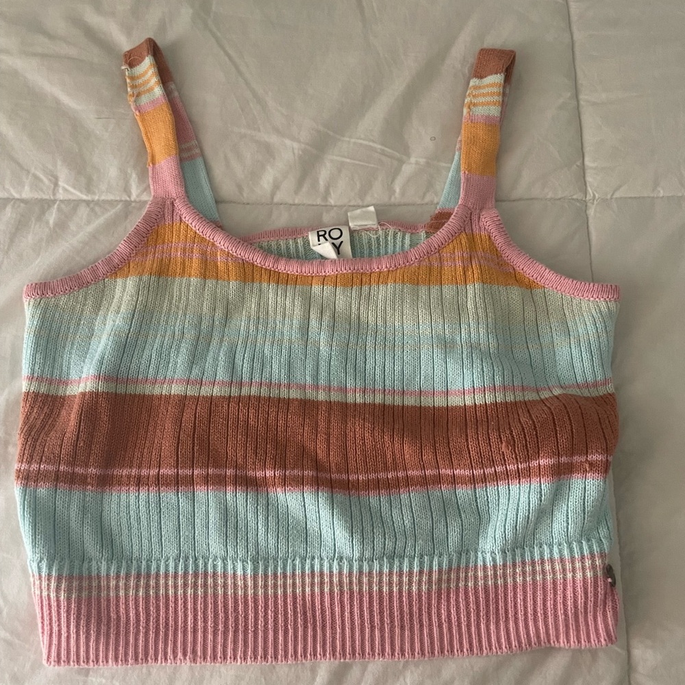 Roxy knit crop top